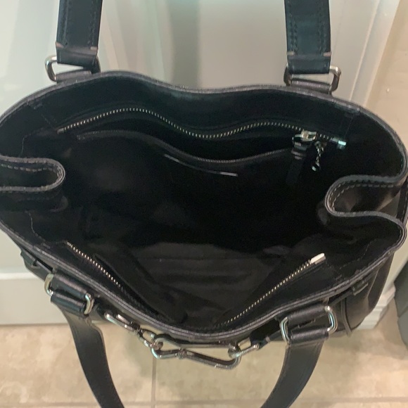 COACH BLACK LEATHER SHOULDER BAG - Picture 5 of 9